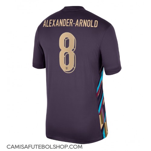 Camisa de time de futebol Inglaterra Alexander-Arnold #8 Replicas 2º Equipamento Europeu 2024 Manga Curta